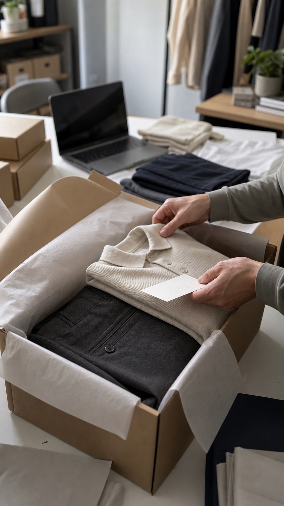 Packing proof mock social screenshot